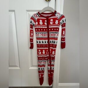 Little Sleepies Festive Fair Isle Zippy Pajamas - 12-18m
